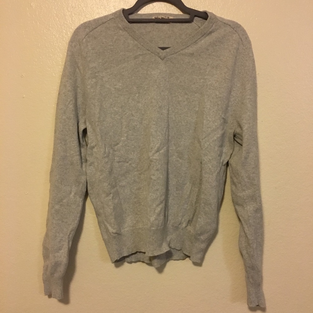 Cotton-Cashmere J Crew V-Neck Sweater